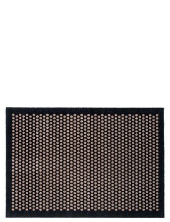 Floormat Polyamide, 130X90 Cm, Dot Design Black Tica Copenhagen