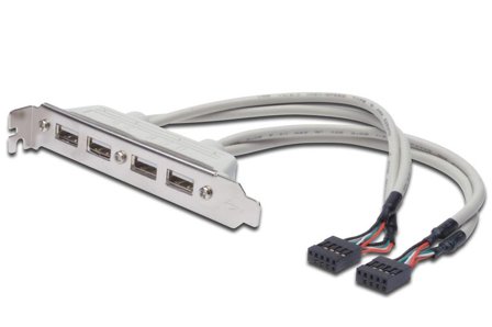 Digitus USB SLOT BRACKET CABLE. 4X TYPE A-2X10PIN IDC CABL