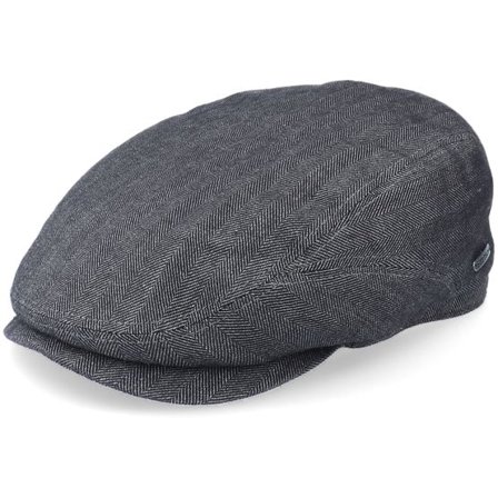 Stetson - Svart flatcap Keps - Driver Cap Cotton/Linen Flat Cap @ Hatstore