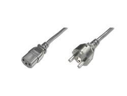 Digitus Power Cord. CEE 7/7 (Typ-F) - C13 M/F. 1.8m. H05VV Factory Sealed