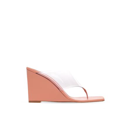 Paris Texas Lola wedge mules , Roze , Dames , Maat: 39 EU Sandalen