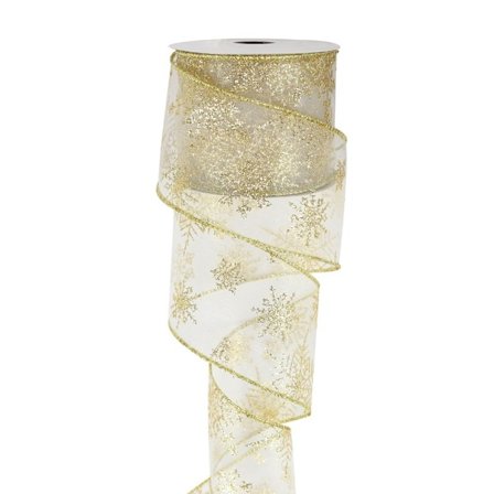 Glitter Ribbon Christmas Wired Edge 3 3