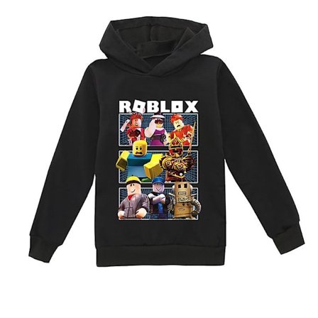 Roblox Hoodie Børn Varm Hoodie Tøj Roblox Trykt Hoodie Wathet