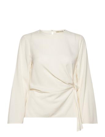 Cadenzaiw Drape Blouse Bluse Langermet Hvit InWear*Betinget Tilbud