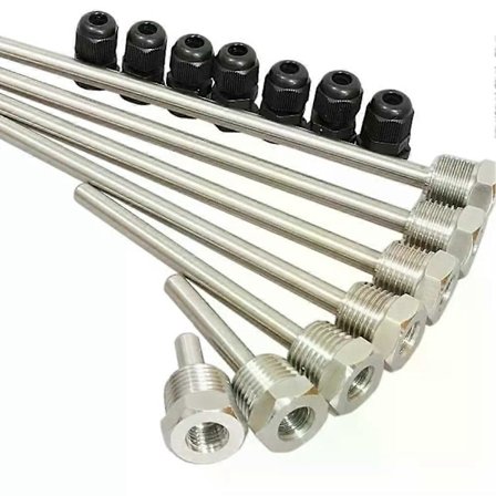 30-200mm Termolomme 304 Rustfritt Stål 1/2 BSP G Gjenge OD6mm Dypphylse Lomme For Temperatursensor Hjemmetilbehør