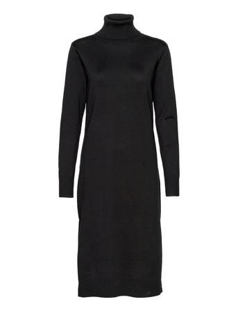 Milasz Roll Neck Long Dress Dresses Knitted Dresses Svart Saint Tropez