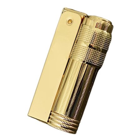 Ainutlaatuinen metallinen uudelleentäytettävä sytytin, klassinen, elegantti avotuli miehille E