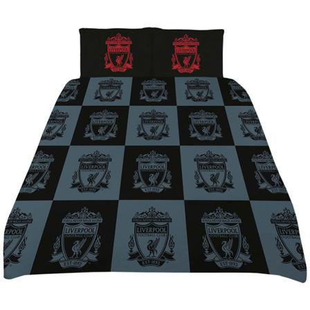 Liverpool Fc Schackbräde Cover Set Enkel Svart/grå/röd