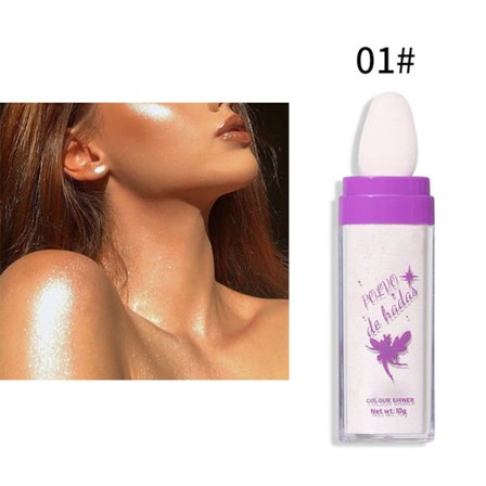 4 Farve Highlighter Pudder Kropsglimmer Pudder Skinnende Kontur Blush Glitrende Makeup til Ansigts Øjne Krop Highligh Fe Pudder