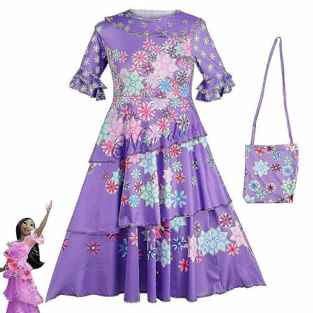 Encanto Cosplay aikuisten Isabella Mirabel Madrigal-asu Dolores Pepa Prinsessa Mekko Tyttö Naiset Lapset /