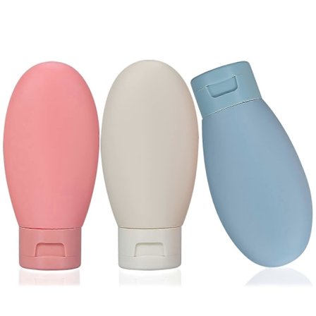 3 st Reseflaskor, 60 ml Reseflaskor och Behållare, Små Mini Tomma Plastflaskor