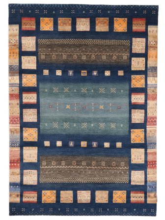 Hand Knotted Gabbeh Loribaft Rug 170X244 Black/Brown