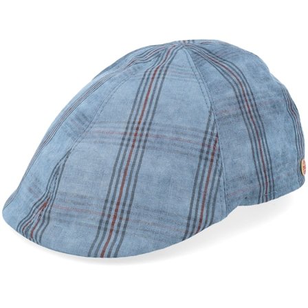 Mayser - Blauw flatcap Cap - Paddy Como Blue Flat Cap @ Hatstore