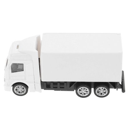 Vintage Bilmodell Lastebil Statue Kompatibel med Hjemmeinnredning Laget av Legering Hvit Farge Lett og Kompakt 7 tommer