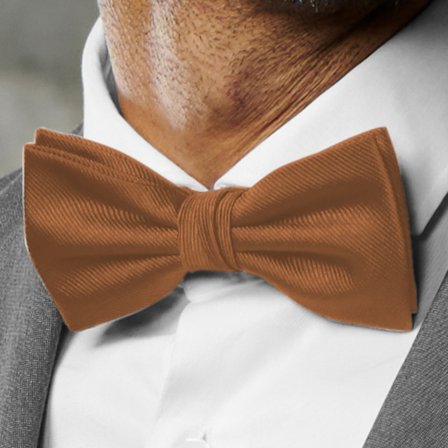 Rust Pre-Tied Grosgrain Bow Tie for Men - Pre-tied bow ties