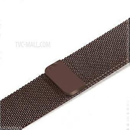 Milanese Fint Mesh Rostfritt Stål Smart Klockarmband Kompatibelt För Apple Watch SE/Series 6/5/4 44mm / Series 3/2/1 42mm (Brun)