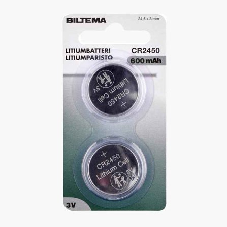 CR2450 Litiumbatteri 2 st.