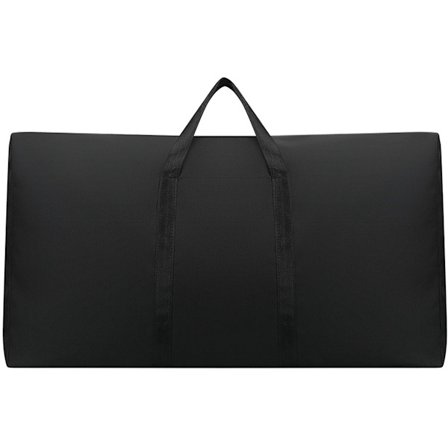 Havelæppeovertræk med lynlås, fugtbestandig 100x48x25cm sort opbevaringspose til havelæpper og møbler