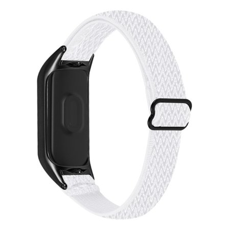 Vävd Nylonarmband Xiaomi Mi Band 3/4 Vit