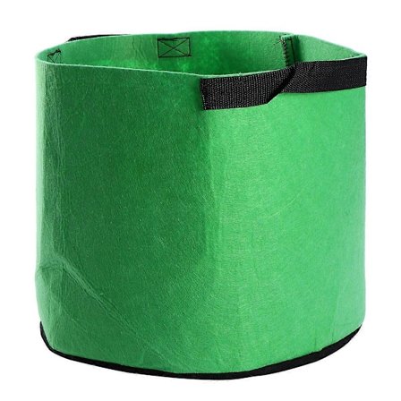10 Gallon Planteposer Ikke-vevd Luftingspotter Beholder med Stropphåndtak for Planteskolehage og Planting - Grønn