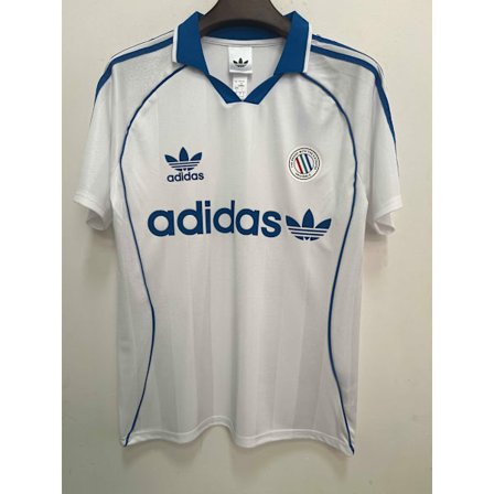 Hvid 3 Striber Retro Casual Fodbold T-shirt S-3XL