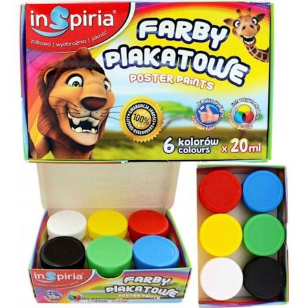 Gouachefärg Schemat IC Affischfärger 6 färger 20 ml