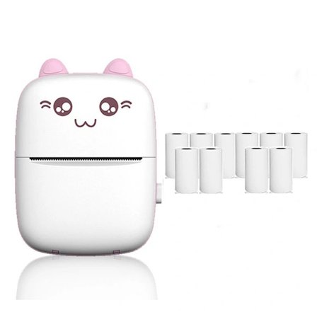 {xj}Rosa, Bärbar Fotoskrivare, BT Trådlös Direktutskrift