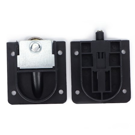 Stille Skyvedørhjul Svart Plast Trinse med Lager Møbelbeslag Tilbehør Skyvedør