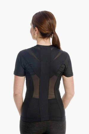 Anodyne Women's Posture Shirt Sort L, Medicin & Pleje, Støttebind, Rygstøtte