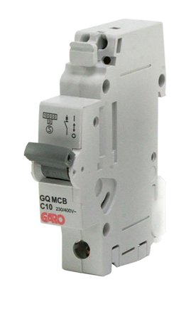 Garo MCB GQ C106 Miniatyrbryter 1-polet, 10 kA, C-karakteristikk 6 A, Stikkontakter & kabler