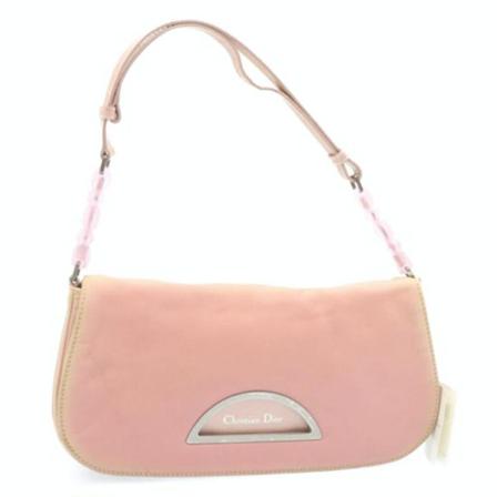 Dior Vintage, Pre-owned Nylon Pouch Roze, Dames, Maat:ONE Size