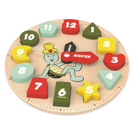 Skalmans Mat- och sovklocka Klockpussel