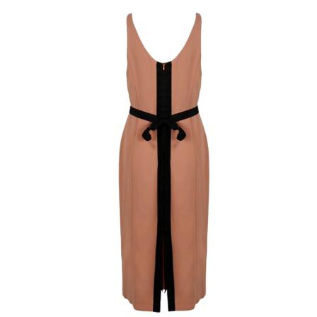 Pinko Midi Kjole Brun, Dame