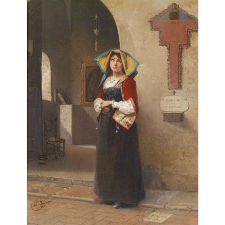Reverence, Domenico Induno Brun