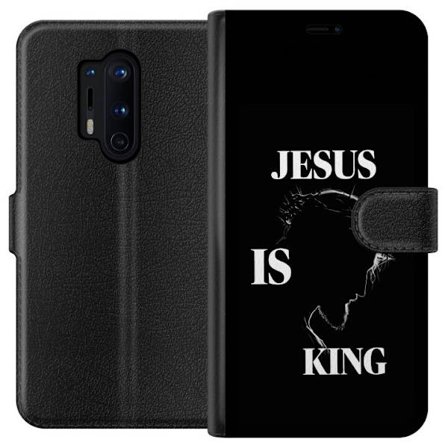 Kompatibel Tegnebogsetui til OnePlus 8 Pro Farverige kawaii-figurer stakket lodret på en lilla baggrund med bløde former og en legende sød følelse