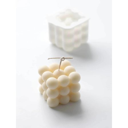 Silikoneform Lys - Form til Lysfremstilling - Støbeform Stearin Hvid