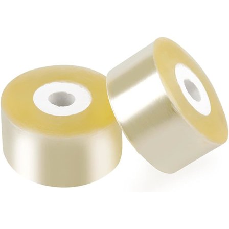 2 ruller med selvklebende, transparent podebånd for reparasjon