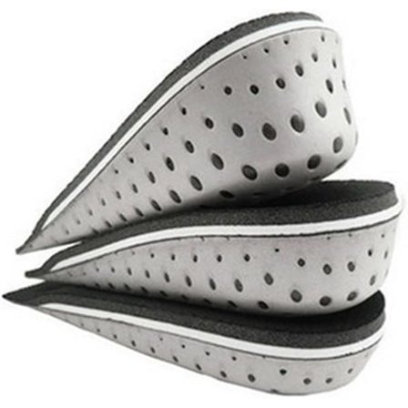 Indlægssåler, memory foam, til at øge hælens højde