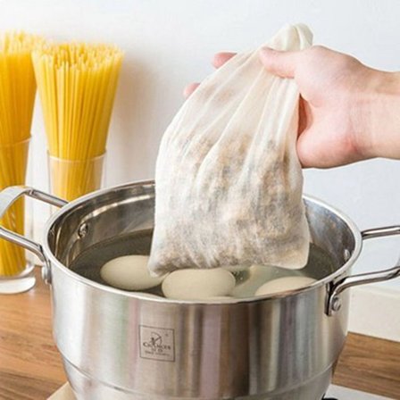 10 stk. - Bomullsgarnposer, teposer, filterposer, krydderseparasjonsposer