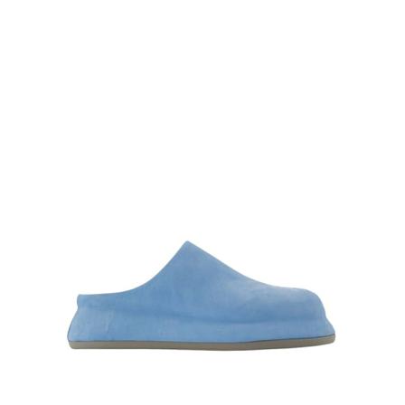 Jacquemus, Bricciola Mules in Blue Leather Niebieski, Kobieta, Rozmiar: 37 EU