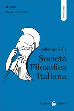 Bollettino società filosofica italiana. Nuova serie (2025). Vol. 2