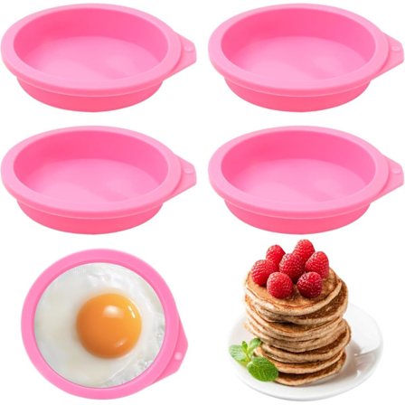 4 stk Silikonformer for Egg til Airfryer for Muffins, Toast, Non-Stick Airfryer Tilbehør