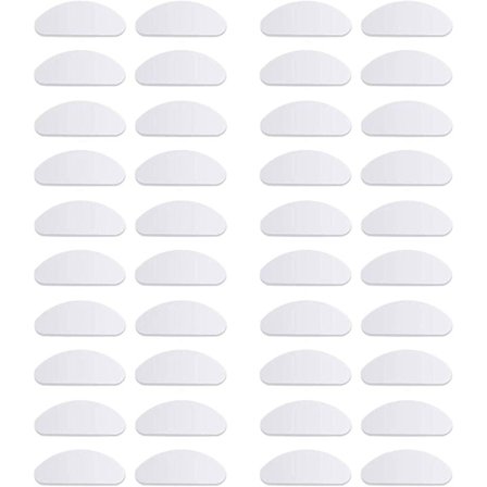 20 paria silmälasien nenätyynyjä, silmälasien pehmusteet, liukumattomat silikoniset pehmeät nenätyynyt, itseliimautuvat nenätyynyt (läpinäkyvä, 1,5 mm