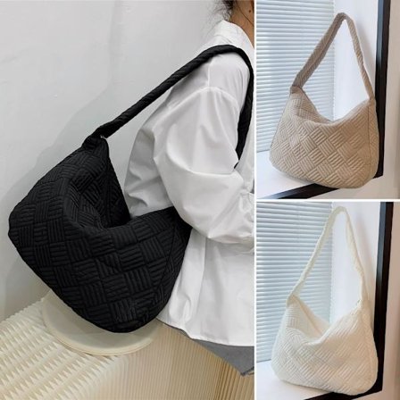 Damväskor Vintervarma axelväskor i bomull black