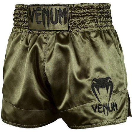 Venum Classic Muay Thai Shorts - Khaki/Svart
