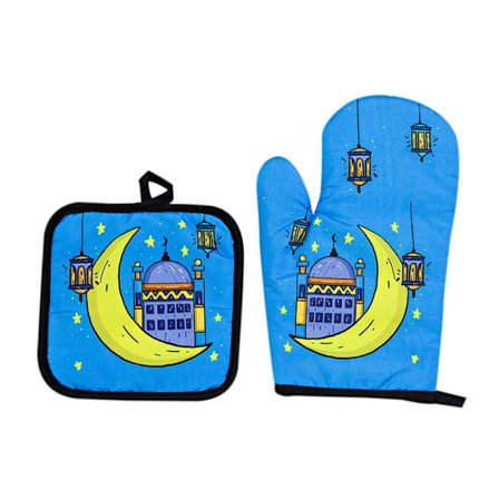 Bakhandskar mot värme Eid Mubarak Ugnvantar STYLE G STYLE G