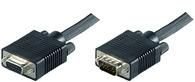 MicroConnect VGA-forlengelseskabel - HD-15 (VGA) (hann) til HD-15 (VGA) (hunn) - 1 m - svart