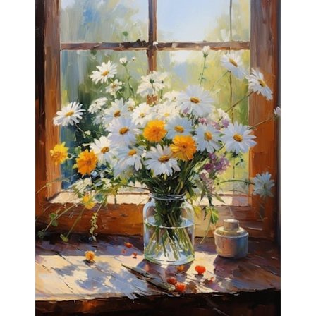 Diamantmålning Kit för Vuxna, Daisy 5D DIY Diamantkonst Kit Full Borr Diamantprickar för Gåva Väggdekor och Avkoppling Ädelstenskonst 30x40 cm