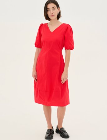 Culture Cuantoinett Ss Dress - Red - S