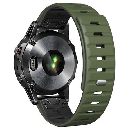 26mm Magnetarmband för Garmin Fenix 8 51mm Enduro 3 Instinct 2X Silikonklockarmband - Svart (FMY)